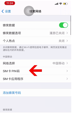 平定苹果14维修网分享如何给iPhone14的SIM卡设置密码 