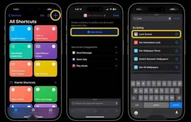 平定苹果14锁屏维修店分享iPhone14升级iOS16.4后如何创建锁屏快捷方式 