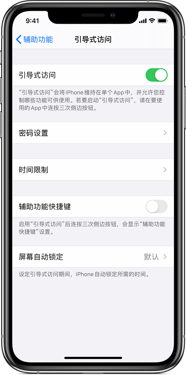平定苹果手机维修分享如何在 iPhone 上退出引导式访问 
